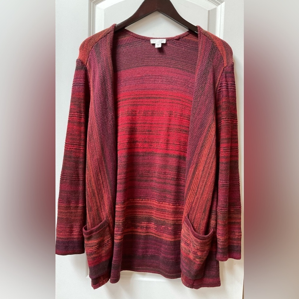 J.Jill Open Front Knit Cardigan